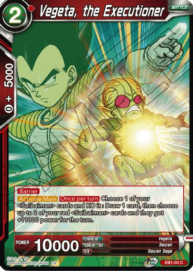 Vegeta, the Executioner (EB1-004) [Battle Evolution Booster] | Shuffle n Cut Hobbies & Games