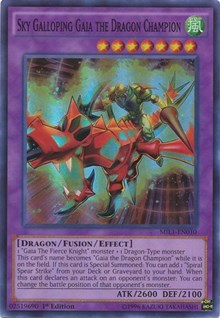 Sky Galloping Gaia the Dragon Champion [MIL1-EN010] Super Rare | Shuffle n Cut Hobbies & Games