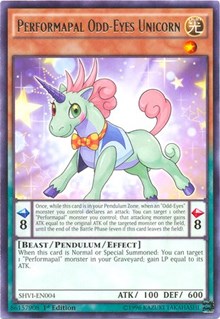 Performapal Odd-Eyes Unicorn [SHVI-EN004] Rare | Shuffle n Cut Hobbies & Games