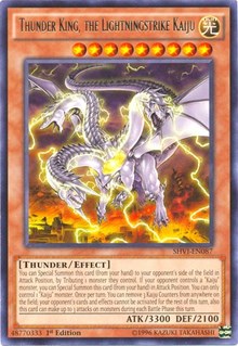 Thunder King, the Lightningstrike Kaiju [SHVI-EN087] Rare | Shuffle n Cut Hobbies & Games