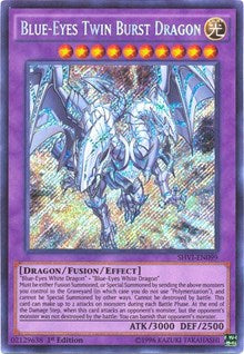 Blue-Eyes Twin Burst Dragon [SHVI-EN099] Secret Rare | Shuffle n Cut Hobbies & Games