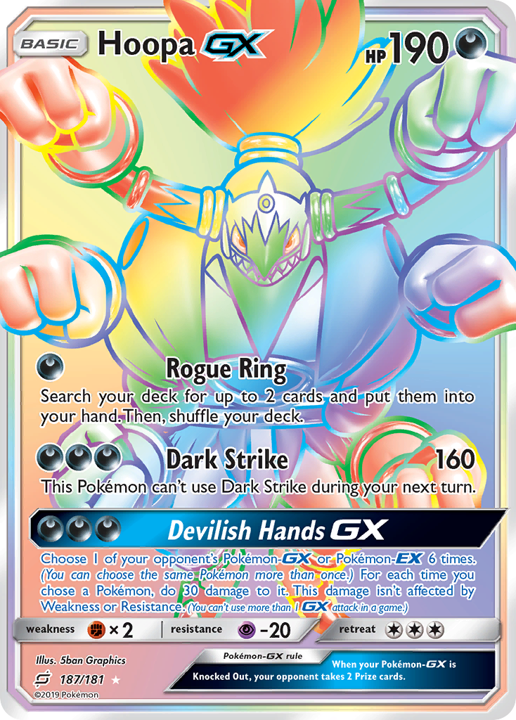 Hoopa GX (187/181) [Sun & Moon: Team Up] | Shuffle n Cut Hobbies & Games