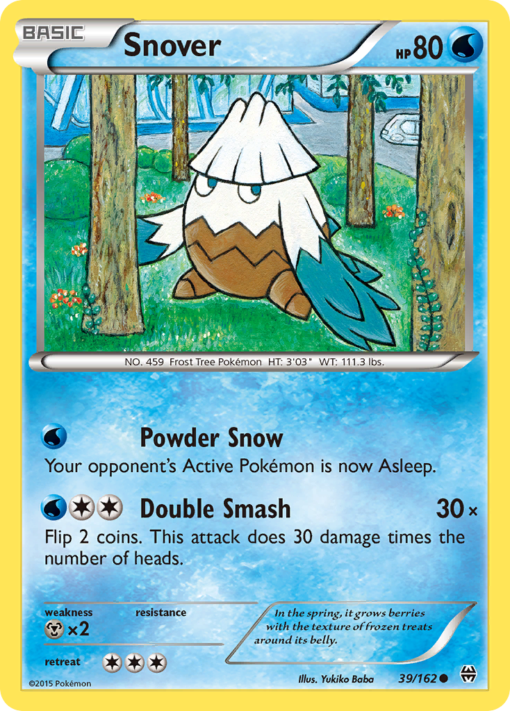 Snover (39/162) [XY: BREAKthrough] | Shuffle n Cut Hobbies & Games