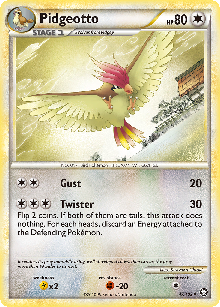 Pidgeotto (47/102) [HeartGold & SoulSilver: Triumphant] | Shuffle n Cut Hobbies & Games