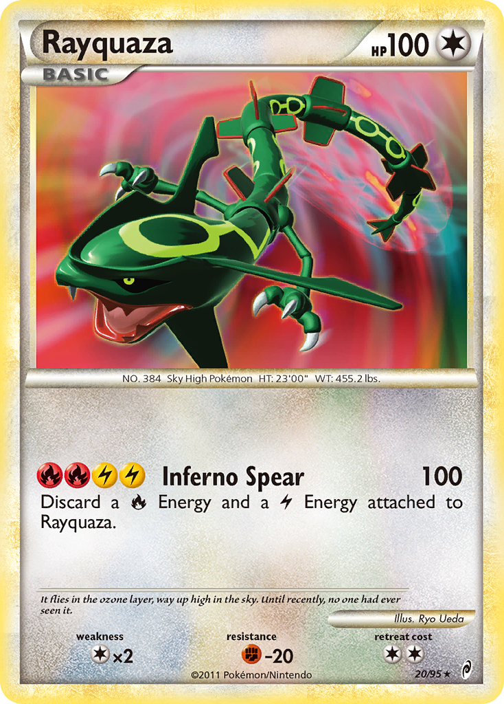 Rayquaza (20/95) [HeartGold & SoulSilver: Call of Legends] | Shuffle n Cut Hobbies & Games