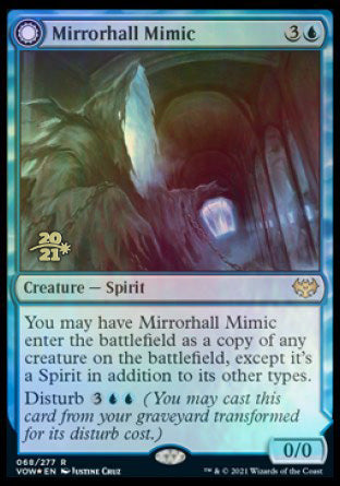 Mirrorhall Mimic // Ghastly Mimicry [Innistrad: Crimson Vow Prerelease Promos] | Shuffle n Cut Hobbies & Games