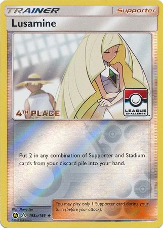 Lusamine (153a/156) (League Challenge Alt Art 4th Place) [Sun & Moon: Ultra Prism] | Shuffle n Cut Hobbies & Games