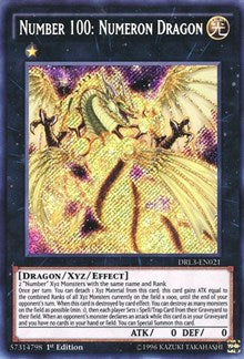 Number 100: Numeron Dragon [DRL3-EN021] Secret Rare | Shuffle n Cut Hobbies & Games