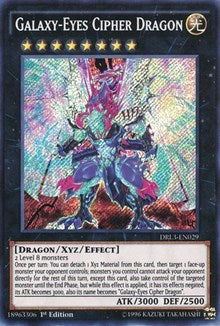 Galaxy-Eyes Cipher Dragon [DRL3-EN029] Secret Rare | Shuffle n Cut Hobbies & Games