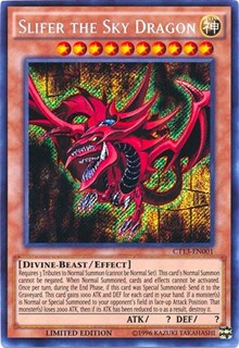 Slifer the Sky Dragon [CT13-EN001] Secret Rare | Shuffle n Cut Hobbies & Games