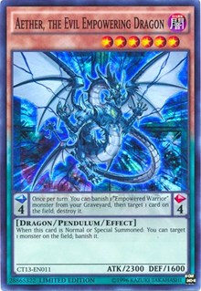 Aether, the Evil Empowering Dragon [CT13-EN011] Super Rare | Shuffle n Cut Hobbies & Games