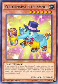 Performapal Elephammer [MP16-EN002] Rare | Shuffle n Cut Hobbies & Games