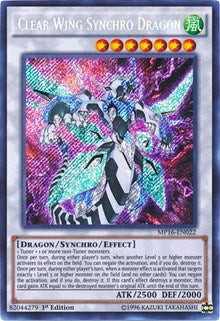 Clear Wing Synchro Dragon [MP16-EN022] Secret Rare | Shuffle n Cut Hobbies & Games