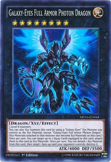 Galaxy-Eyes Full Armor Photon Dragon [MP16-EN044] Super Rare | Shuffle n Cut Hobbies & Games