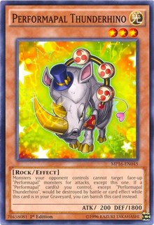 Performapal Thunderhino [MP16-EN045] Common | Shuffle n Cut Hobbies & Games