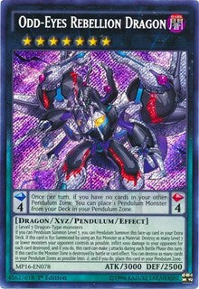 Odd-Eyes Rebellion Dragon [MP16-EN078] Secret Rare | Shuffle n Cut Hobbies & Games