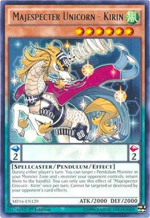 Majespecter Unicorn - Kirin [MP16-EN129] Rare | Shuffle n Cut Hobbies & Games