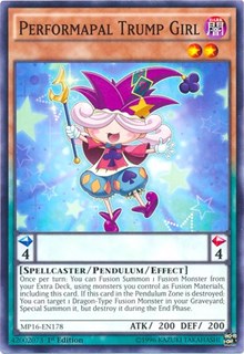 Performapal Trump Girl [MP16-EN178] Common | Shuffle n Cut Hobbies & Games