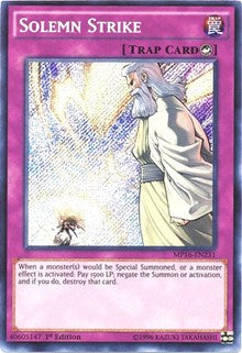 Solemn Strike [MP16-EN231] Secret Rare | Shuffle n Cut Hobbies & Games