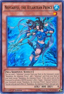 Neptabyss, the Atlantean Prince [MP16-EN236] Ultra Rare | Shuffle n Cut Hobbies & Games