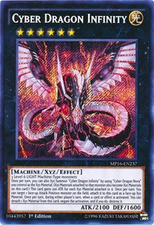 Cyber Dragon Infinity [MP16-EN237] Secret Rare | Shuffle n Cut Hobbies & Games