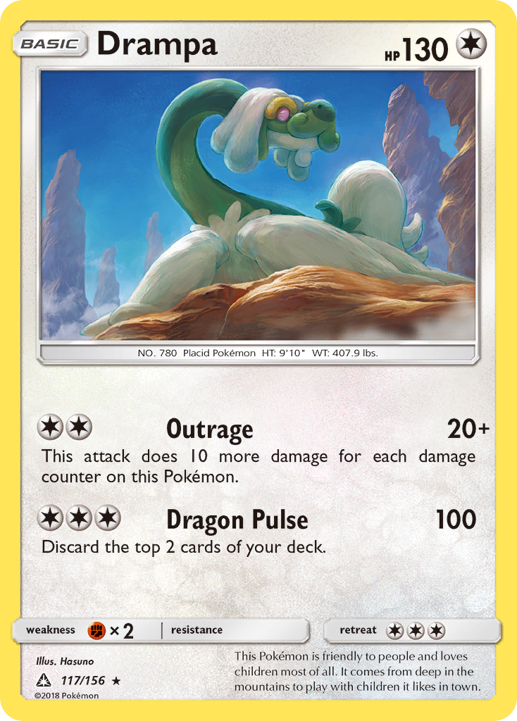 Drampa (117/156) [Sun & Moon: Ultra Prism] | Shuffle n Cut Hobbies & Games