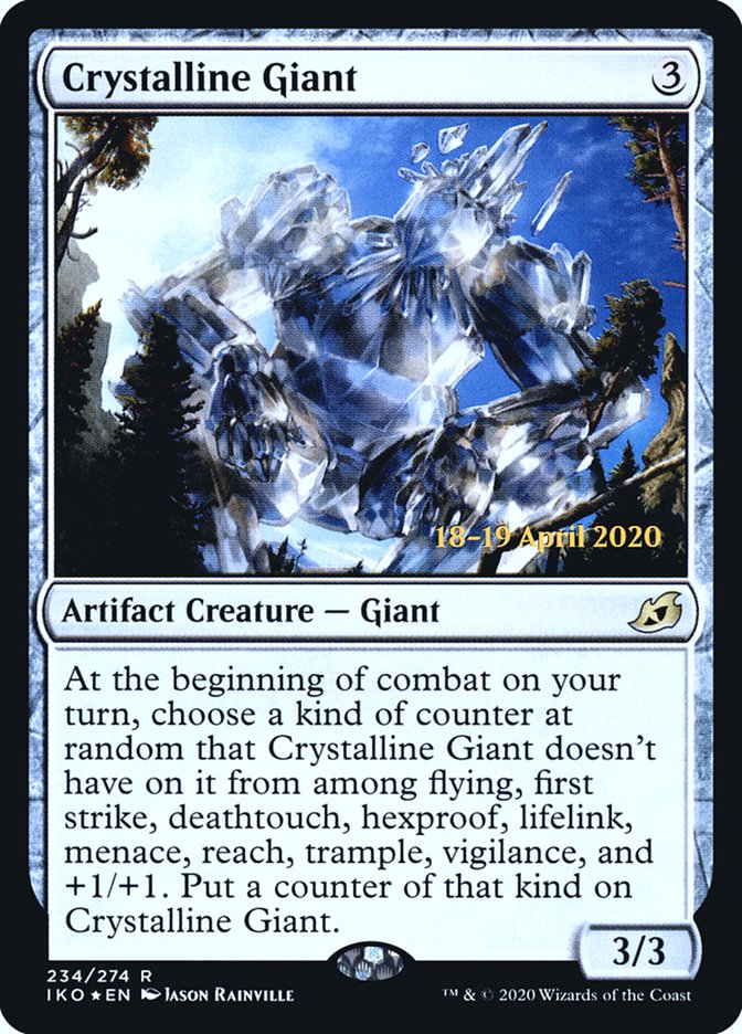 Crystalline Giant [Ikoria: Lair of Behemoths Prerelease Promos] | Shuffle n Cut Hobbies & Games