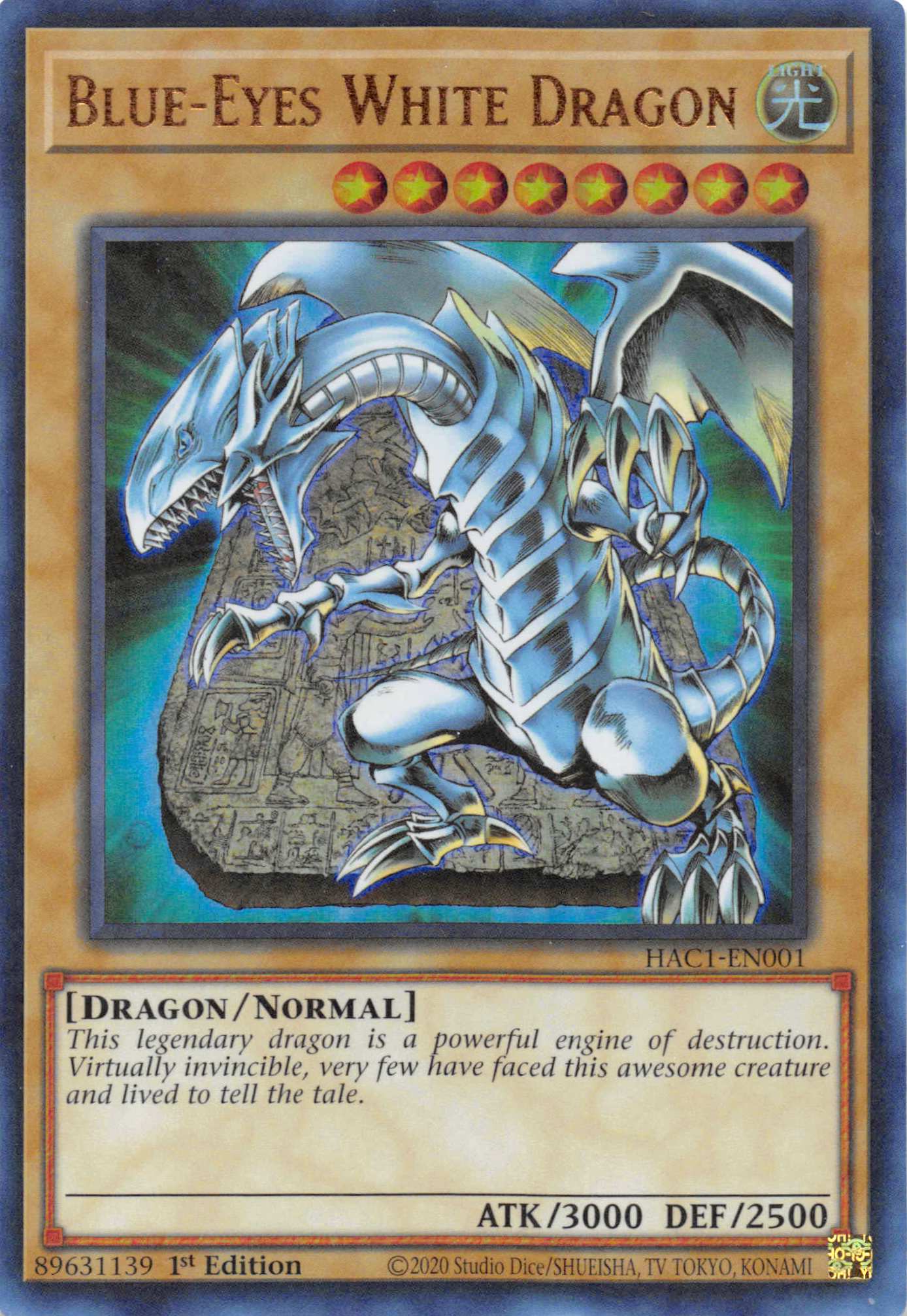 Blue-Eyes White Dragon (Duel Terminal) [HAC1-EN001] Parallel Rare | Shuffle n Cut Hobbies & Games