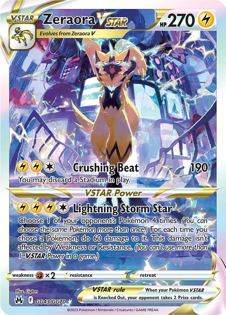 Zeraora VSTAR (GG43/GG70) [Sword & Shield: Crown Zenith] | Shuffle n Cut Hobbies & Games