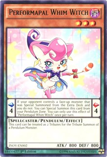 Performapal Whim Witch [INOV-EN002] Rare | Shuffle n Cut Hobbies & Games