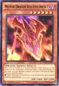 Meteor Dragon Red-Eyes Impact [INOV-EN028] Rare | Shuffle n Cut Hobbies & Games