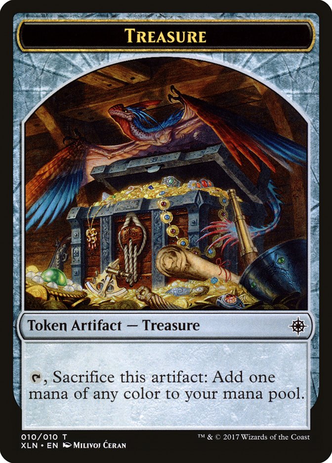 Treasure Token (010/010) [Ixalan Tokens] | Shuffle n Cut Hobbies & Games