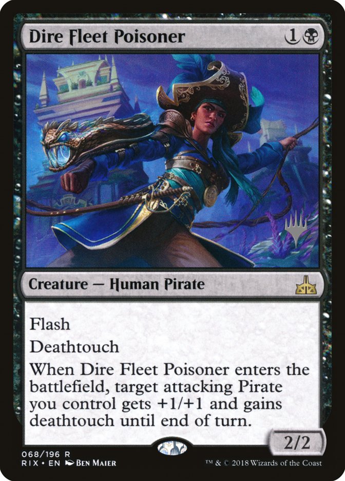 Dire Fleet Poisoner (Promo Pack) [Rivals of Ixalan Promos] | Shuffle n Cut Hobbies & Games