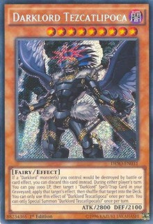 Darklord Tezcatlipoca [DESO-EN031] Secret Rare | Shuffle n Cut Hobbies & Games