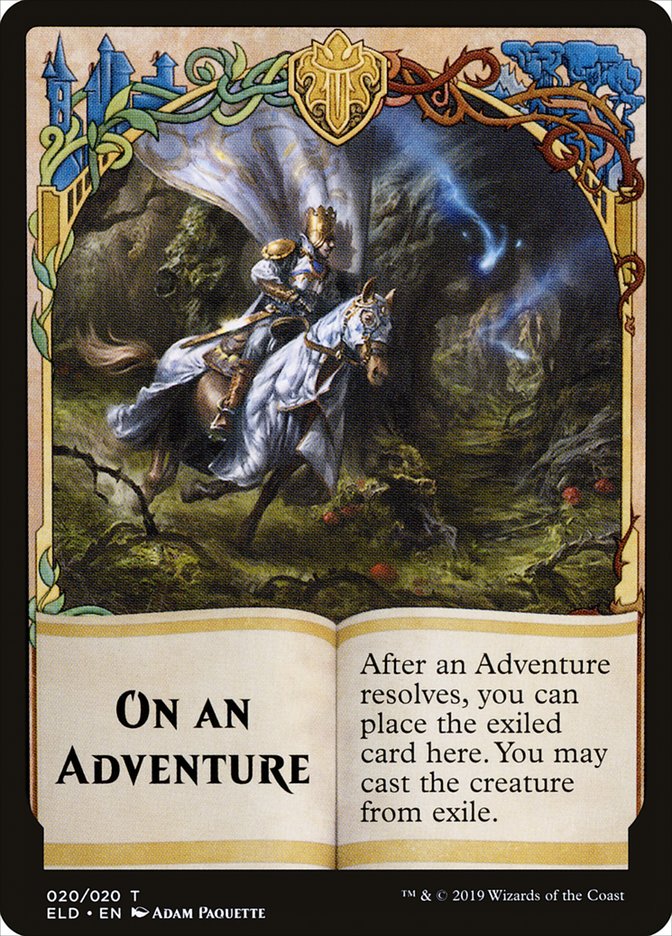 On an Adventure Token [Throne of Eldraine Tokens] | Shuffle n Cut Hobbies & Games