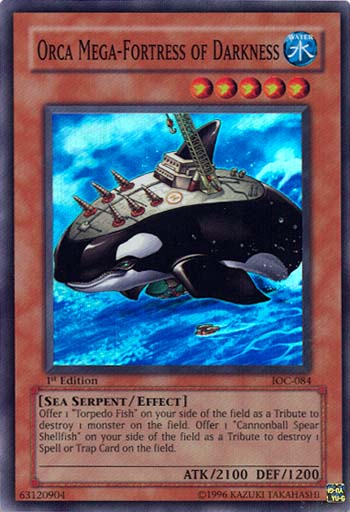 Orca Mega-Fortress of Darkness [IOC-084] Super Rare | Shuffle n Cut Hobbies & Games