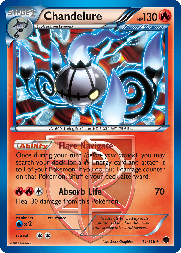 Chandelure (16/116) [Black & White: Plasma Freeze] | Shuffle n Cut Hobbies & Games