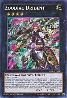 Zoodiac Drident [RATE-EN053] Secret Rare | Shuffle n Cut Hobbies & Games