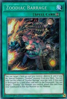 Zoodiac Barrage [RATE-EN059] Secret Rare | Shuffle n Cut Hobbies & Games