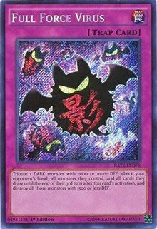 Full Force Virus [RATE-EN078] Secret Rare | Shuffle n Cut Hobbies & Games