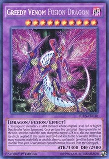 Greedy Venom Fusion Dragon [FUEN-EN010] Secret Rare | Shuffle n Cut Hobbies & Games