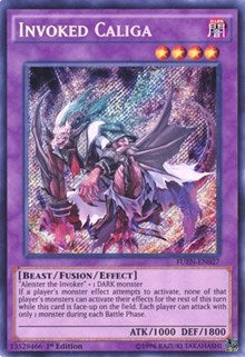 Invoked Caliga [FUEN-EN027] Secret Rare | Shuffle n Cut Hobbies & Games