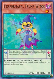 Performapal Trump Witch [FUEN-EN048] Super Rare | Shuffle n Cut Hobbies & Games