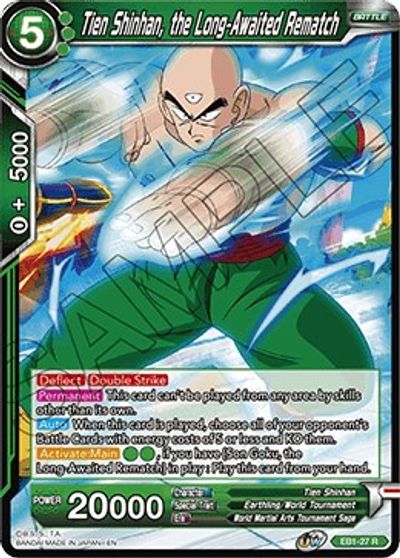 Tien Shinhan, the Long-Awaited Rematch (EB1-027) [Battle Evolution Booster] | Shuffle n Cut Hobbies & Games