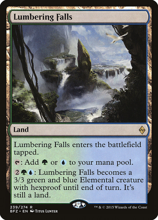 Lumbering Falls [Battle for Zendikar] | Shuffle n Cut Hobbies & Games