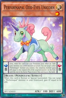 Performapal Odd-Eyes Unicorn [SP17-EN033] Common | Shuffle n Cut Hobbies & Games