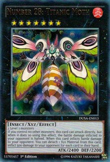 Number 28: Titanic Moth [DUSA-EN013] Ultra Rare | Shuffle n Cut Hobbies & Games