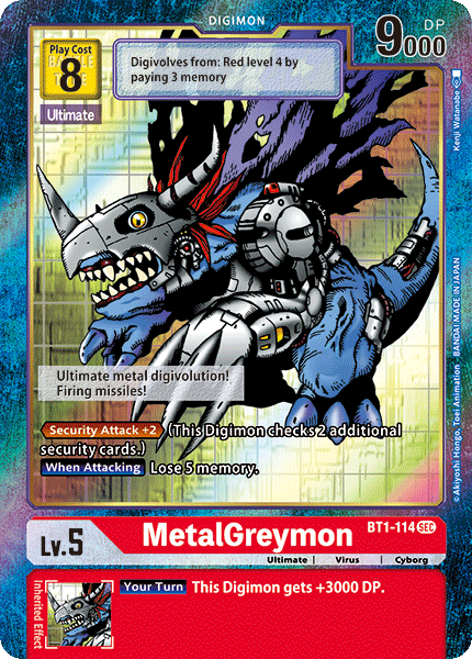 MetalGreymon [BT1-114] (Alternate Art) [Release Special Booster Ver.1.0] | Shuffle n Cut Hobbies & Games