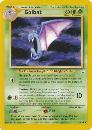 Golbat (29/64) [Neo Revelation Unlimited] | Shuffle n Cut Hobbies & Games