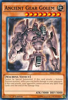 Ancient Gear Golem [SR03-EN005] Common | Shuffle n Cut Hobbies & Games